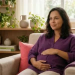 Gestante em consulta nutricional após uso do Mounjaro